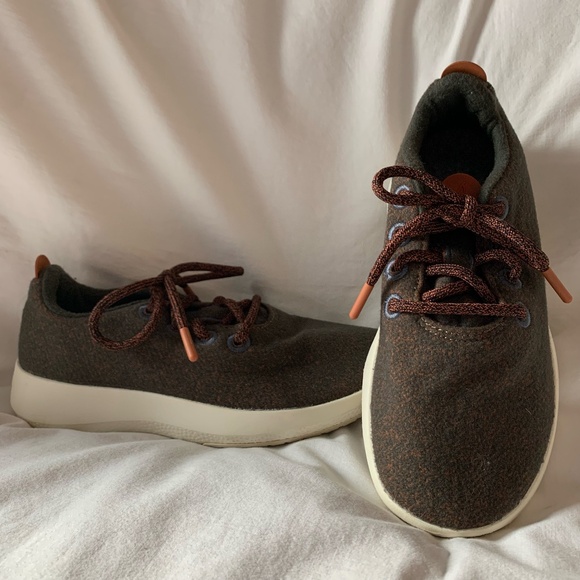 albirds 'Wool Runner Missles' sneakers in gray/rust color - Picture 1 of 9